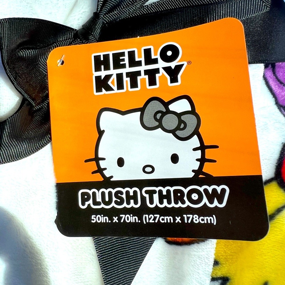 Halloween Kitty blanket NWT